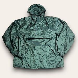 Vintage Dark Green Windbreaker Jacket Size Medium 90s Eddie Bauer Gorpcore
